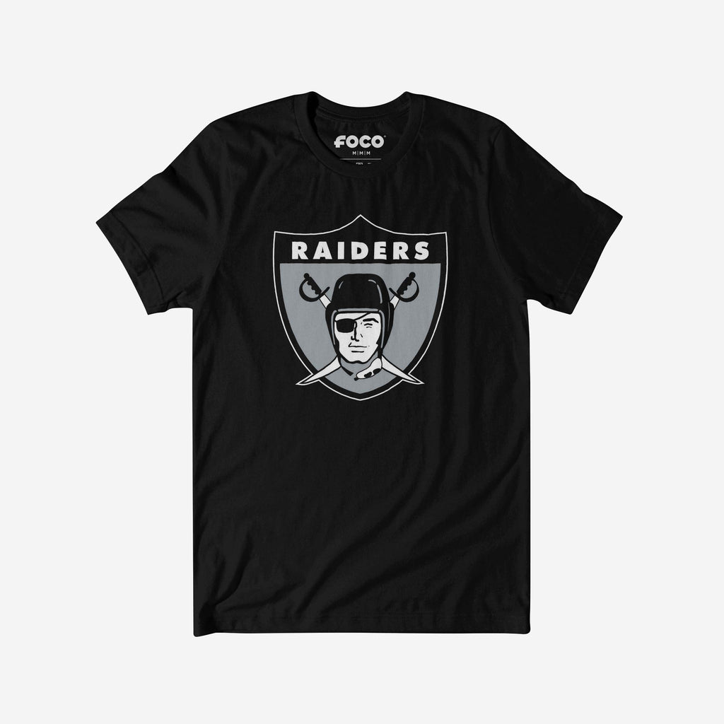 Las Vegas Raiders 1963 Retro Logo T-Shirt FOCO Black S - FOCO.com