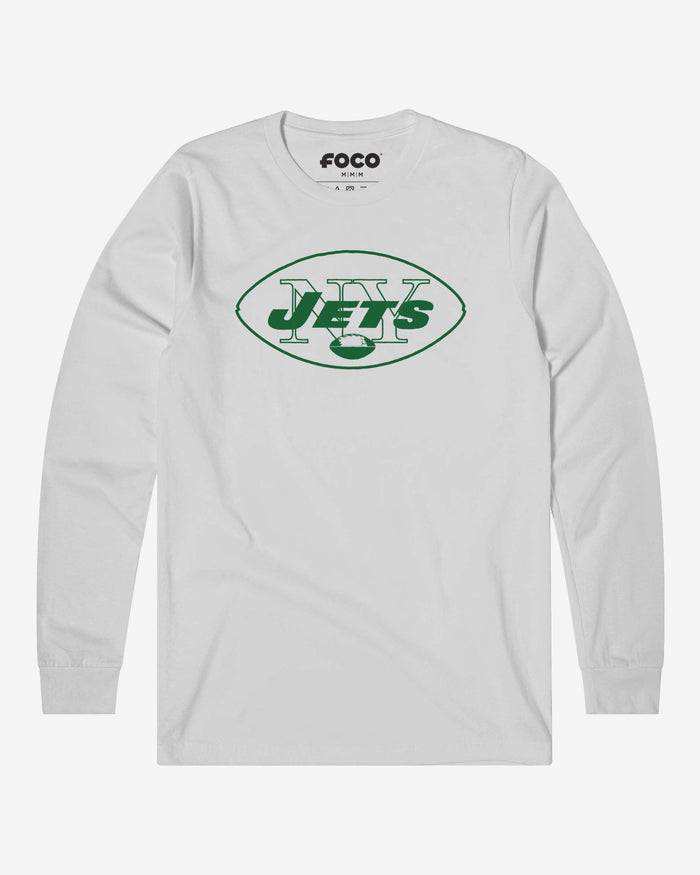 New York Jets 1964 Retro Logo Long Sleeve T-Shirt FOCO S - FOCO.com