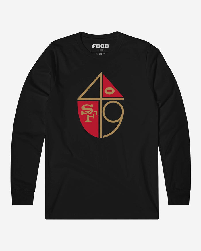 San Francisco 49ers 1965 Retro Logo Long Sleeve T-Shirt FOCO S - FOCO.com