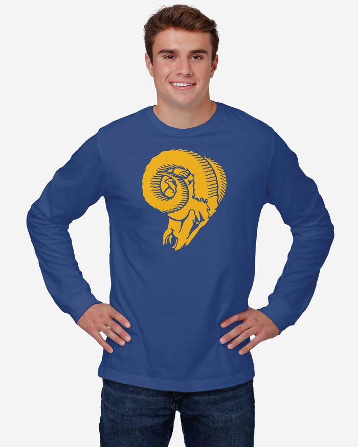 Los Angeles Rams 1966 Retro Logo Long Sleeve T-Shirt FOCO - FOCO.com