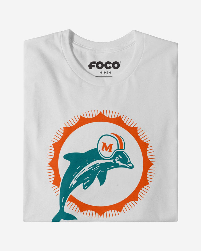 Miami Dolphins 1966 Retro Logo T-Shirt FOCO - FOCO.com