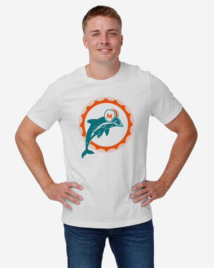 Miami Dolphins 1966 Retro Logo T-Shirt FOCO - FOCO.com