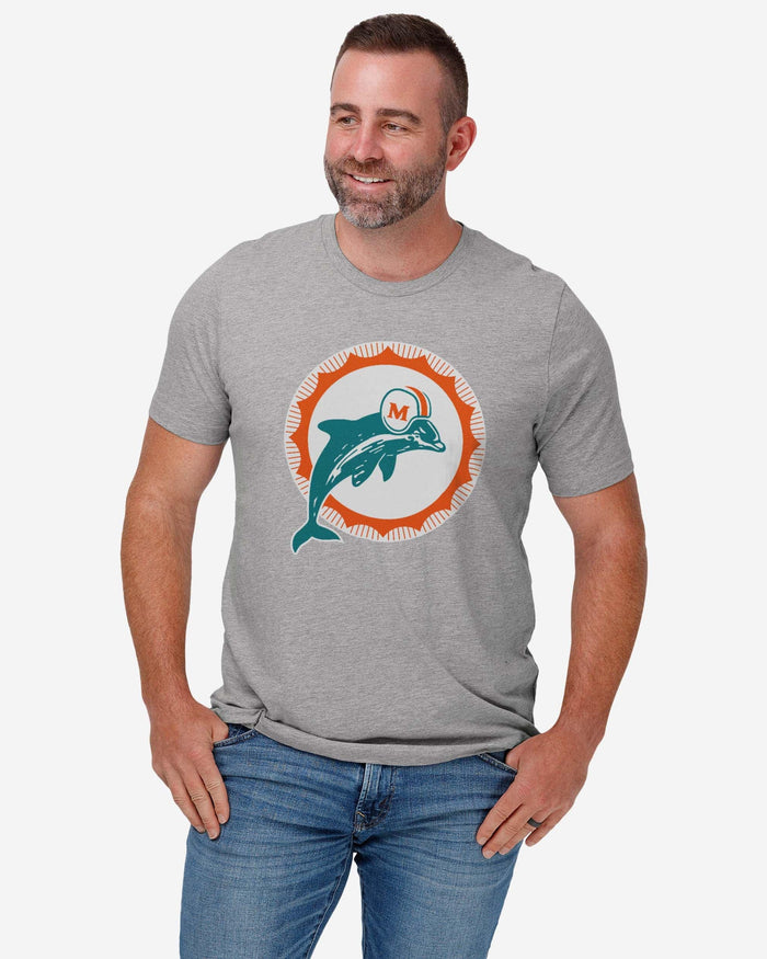 Miami Dolphins 1966 Retro Logo T-Shirt FOCO - FOCO.com