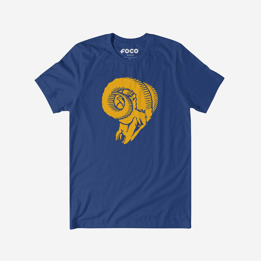 Los Angeles Rams 1966 Retro Logo T-Shirt FOCO True Royal S - FOCO.com