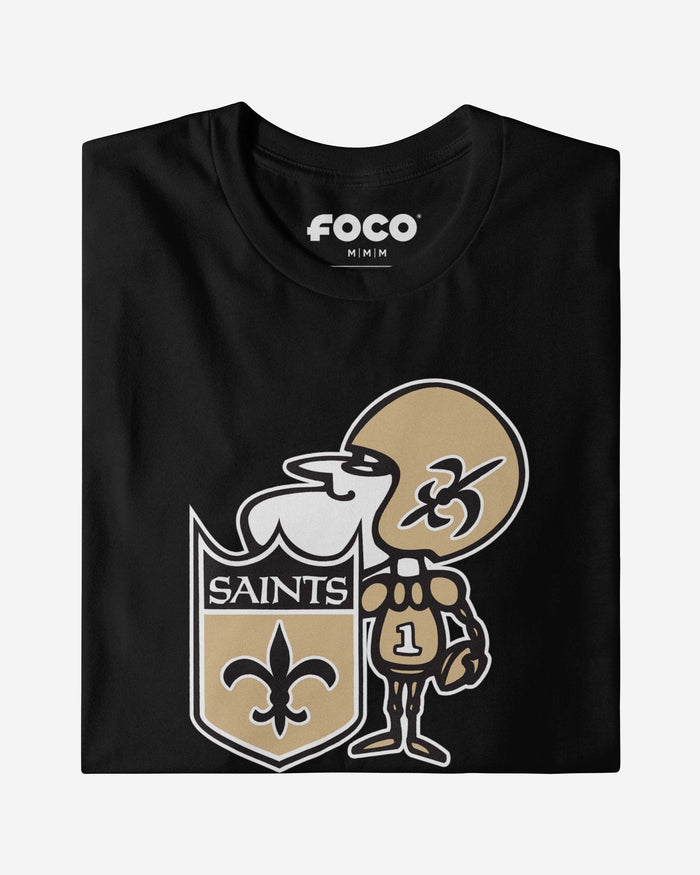 New Orleans Saints 1967 Retro Logo Long Sleeve T-Shirt FOCO - FOCO.com