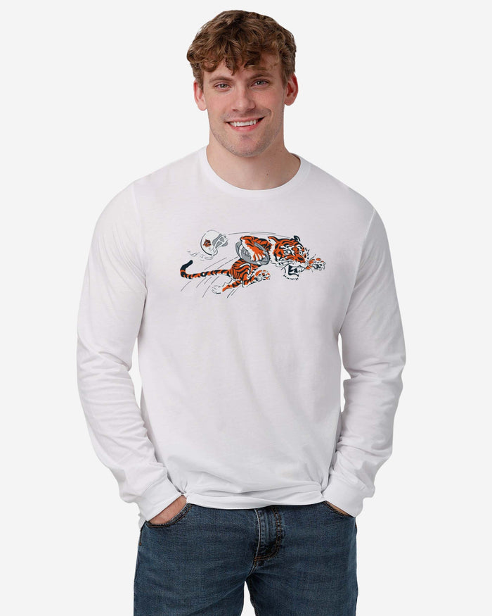 Cincinnati Bengals 1968 Retro Logo Long Sleeve T-Shirt FOCO - FOCO.com