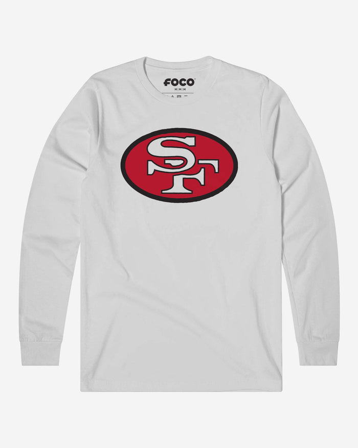 San Francisco 49ers 1968 Retro Logo Long Sleeve T-Shirt FOCO White S - FOCO.com