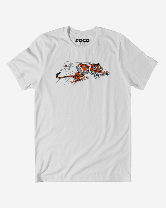 Cincinnati Bengals 1968 Retro Logo T-Shirt FOCO White S - FOCO.com