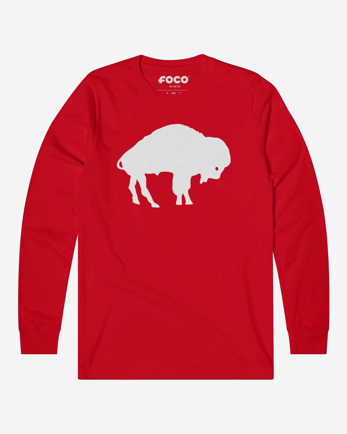 Buffalo Bills 1970 Retro Logo Long Sleeve T-Shirt FOCO Red S - FOCO.com