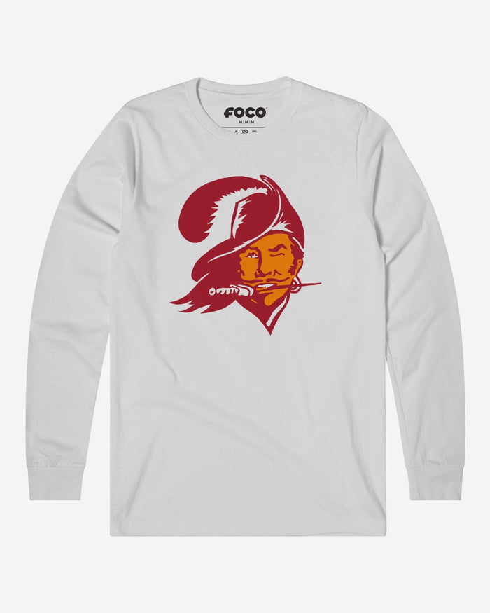 Tampa Bay Buccaneers 1976 Retro Logo Long Sleeve T-Shirt FOCO White S - FOCO.com