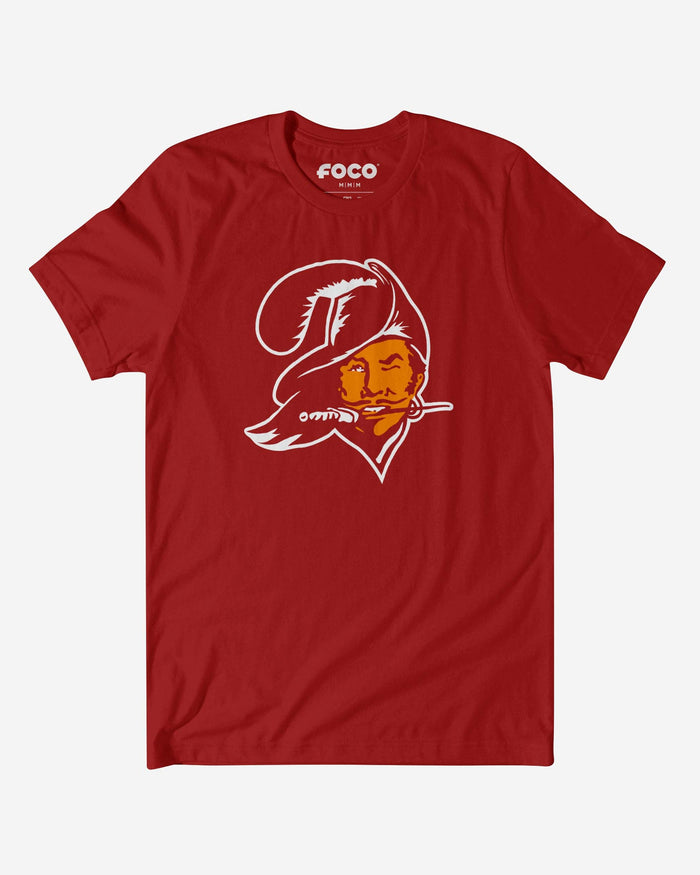 Tampa Bay Buccaneers 1976 Retro Logo T-Shirt FOCO Canvas Red S - FOCO.com