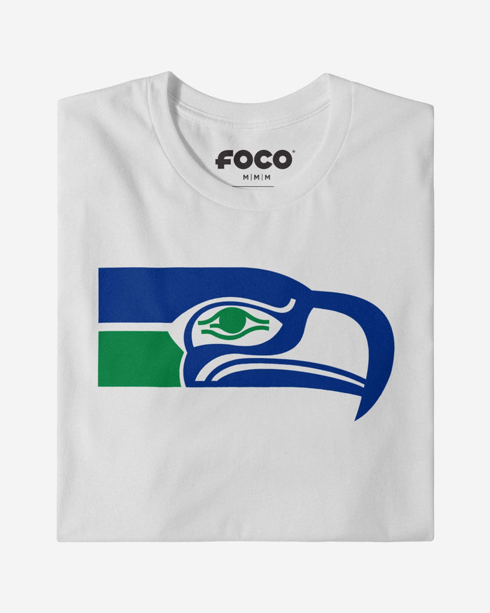 Seattle Seahawks 1976 Retro Logo T-Shirt FOCO - FOCO.com