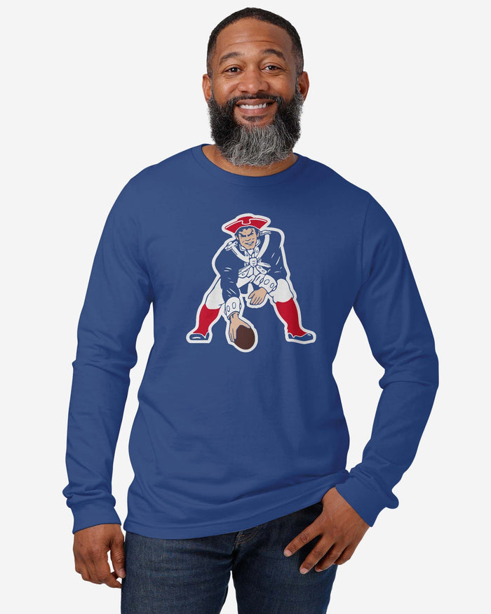 New England Patriots 1979 Retro Logo Long Sleeve T-Shirt FOCO - FOCO.com