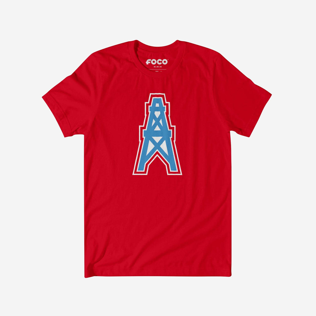 Houston Oilers 1980 Retro Logo T-Shirt FOCO Red S - FOCO.com