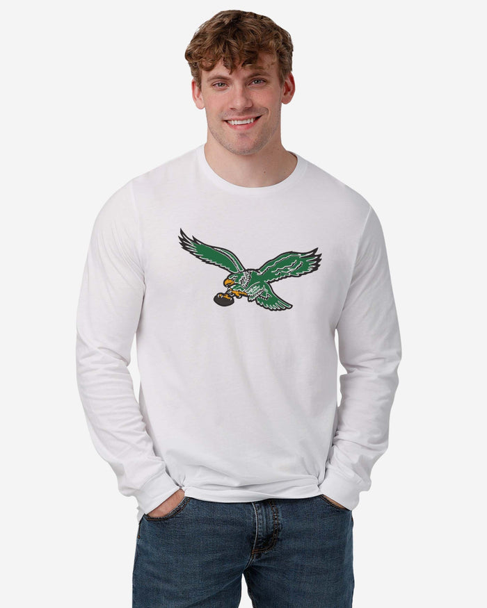 Philadelphia Eagles 1987 Retro Logo Long Sleeve T-Shirt FOCO - FOCO.com