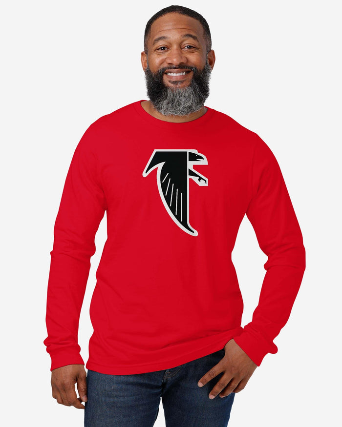 Atlanta Falcons 1990 Retro Logo Long Sleeve T-Shirt FOCO - FOCO.com