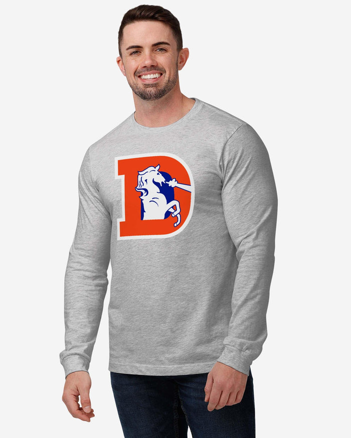 Denver Broncos 1993 Retro Logo Long Sleeve T-Shirt FOCO - FOCO.com