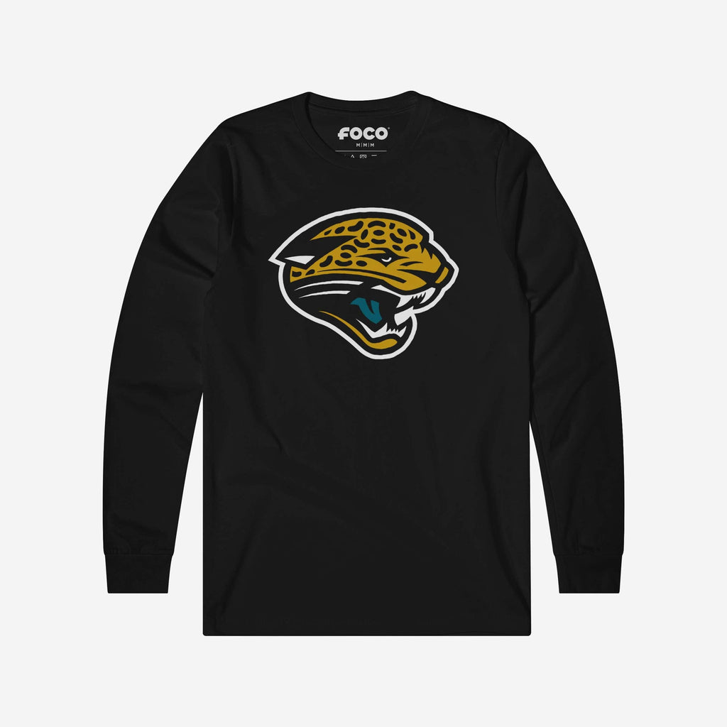 Jacksonville Jaguars 1995 Retro Logo Long Sleeve T-Shirt FOCO Black S - FOCO.com
