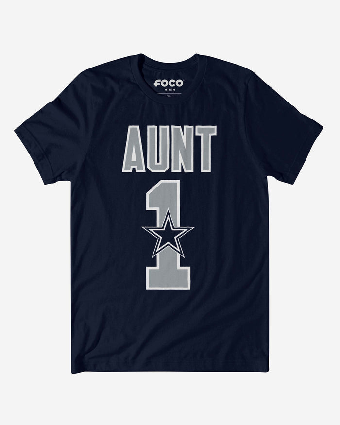 Dallas Cowboys Number 1 Aunt T-Shirt FOCO S - FOCO.com