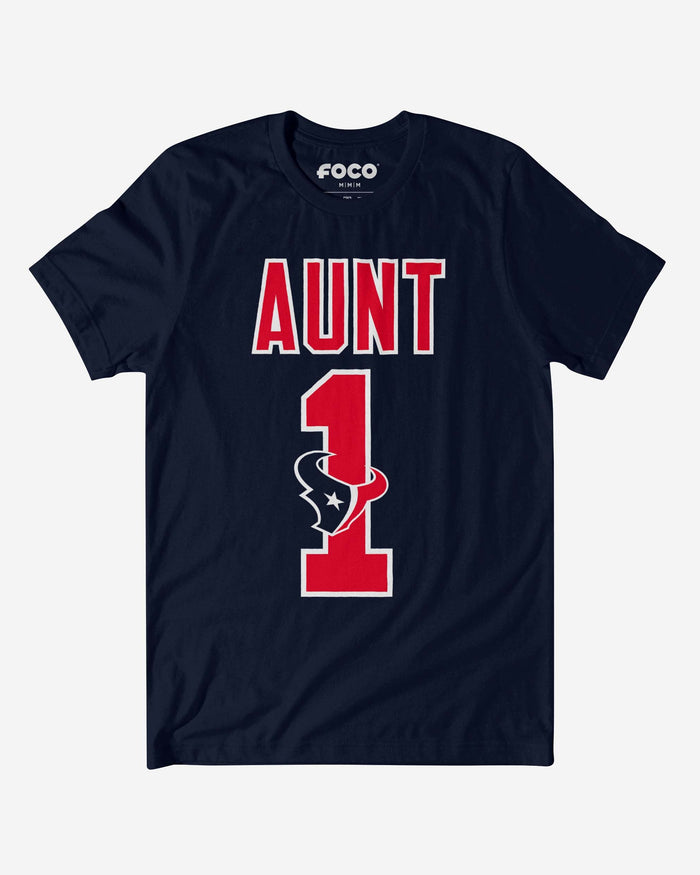 Houston Texans Number 1 Aunt T-Shirt FOCO S - FOCO.com