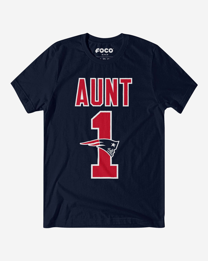 New England Patriots Number 1 Aunt T-Shirt FOCO S - FOCO.com