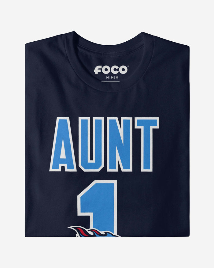 Tennessee Titans Number 1 Aunt T-Shirt FOCO - FOCO.com