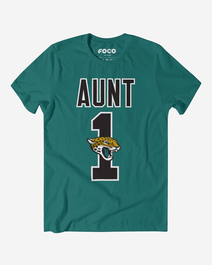 Jacksonville Jaguars Number 1 Aunt T-Shirt FOCO S - FOCO.com