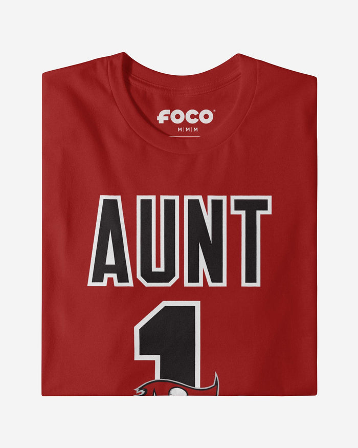 Tampa Bay Buccaneers Number 1 Aunt T-Shirt FOCO - FOCO.com