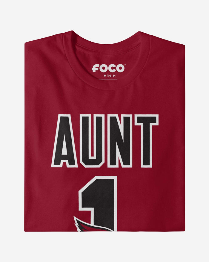 Arizona Cardinals Number 1 Aunt T-Shirt FOCO - FOCO.com