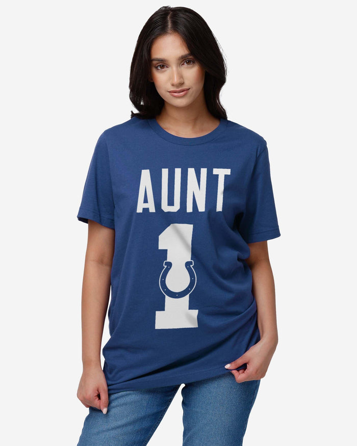 Indianapolis Colts Number 1 Aunt T-Shirt FOCO - FOCO.com