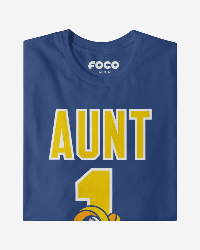 Los Angeles Rams Number 1 Aunt T-Shirt FOCO - FOCO.com