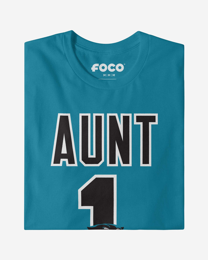 Carolina Panthers Number 1 Aunt T-Shirt FOCO - FOCO.com