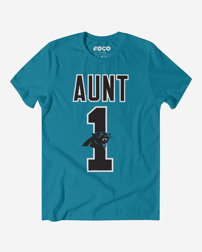 Carolina Panthers Number 1 Aunt T-Shirt FOCO S - FOCO.com