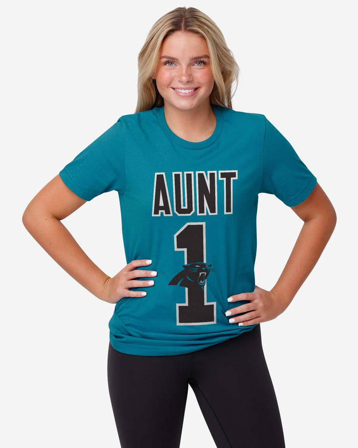 Carolina Panthers Number 1 Aunt T-Shirt FOCO - FOCO.com