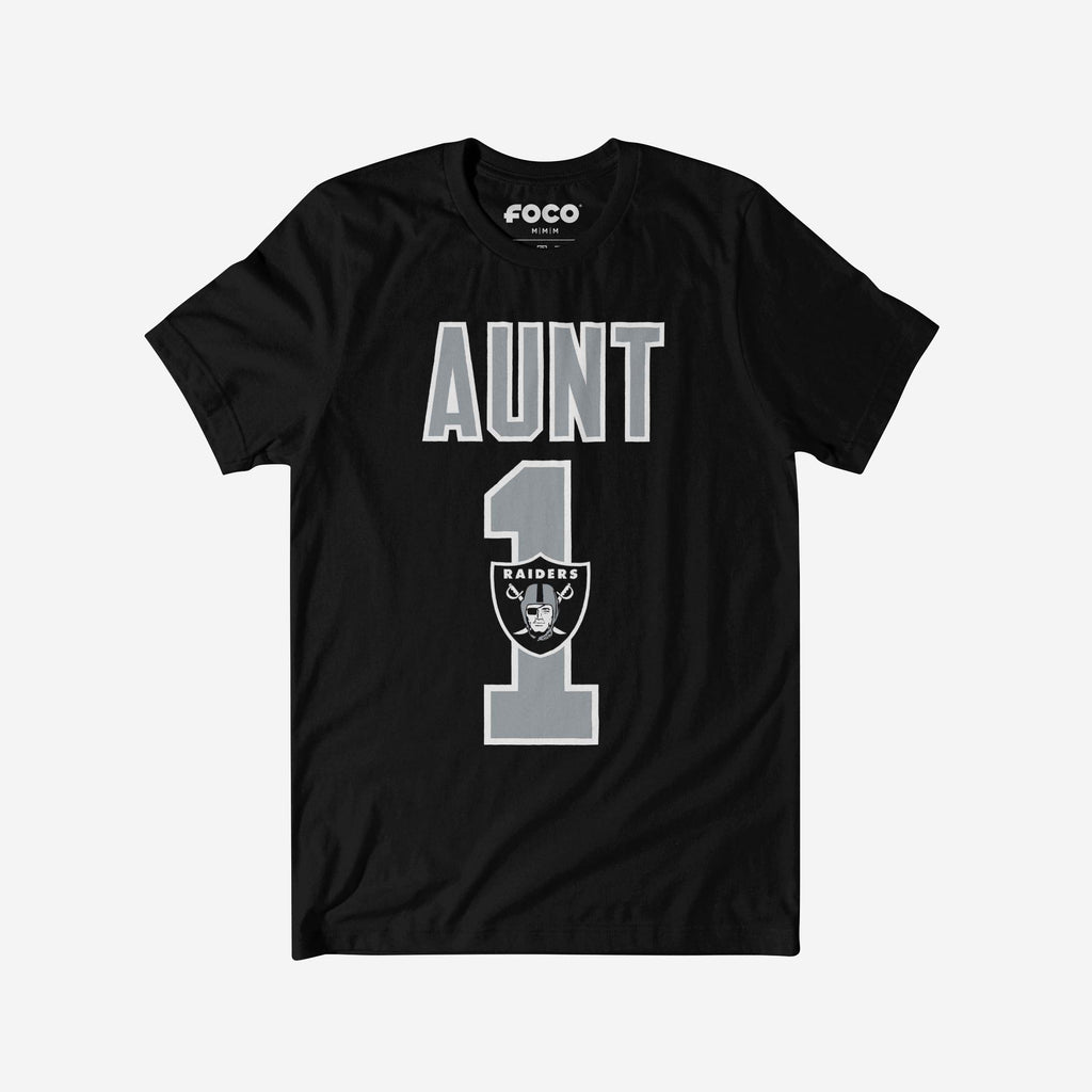 Las Vegas Raiders Number 1 Aunt T-Shirt FOCO S - FOCO.com