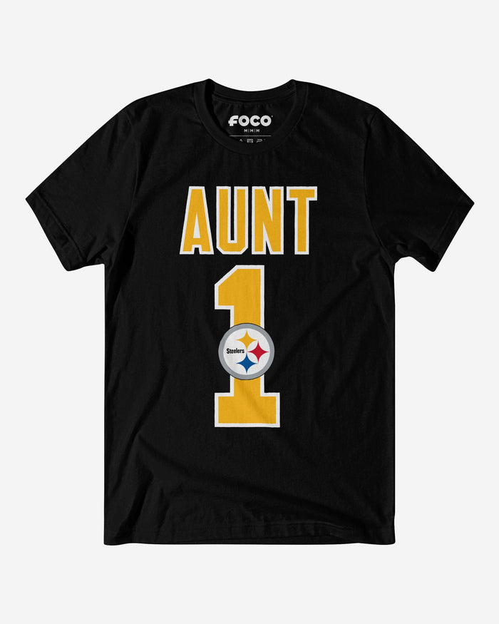 Pittsburgh Steelers Number 1 Aunt T-Shirt FOCO S - FOCO.com