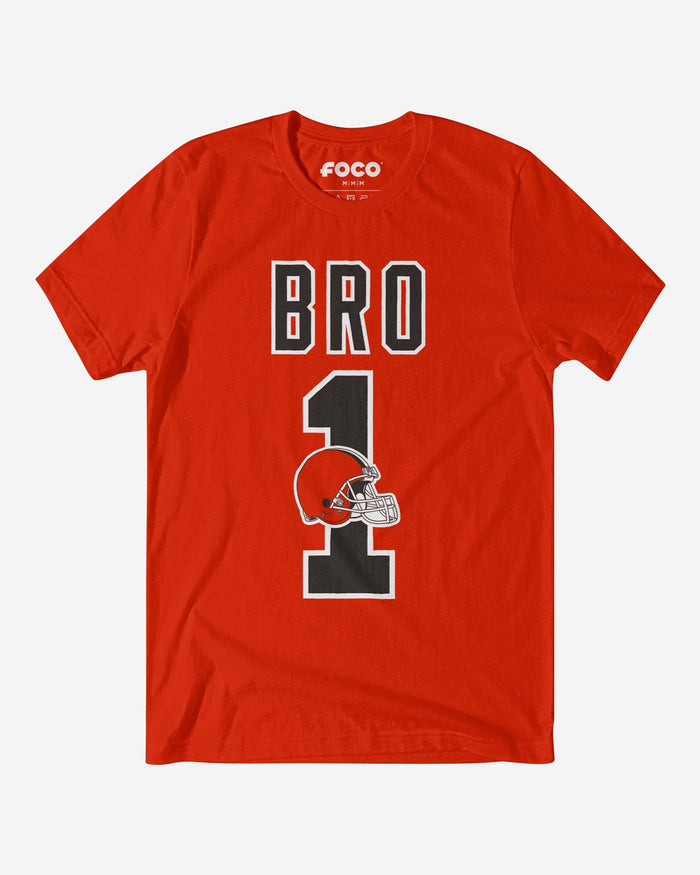 Cleveland Browns Number 1 Bro T-Shirt FOCO S - FOCO.com