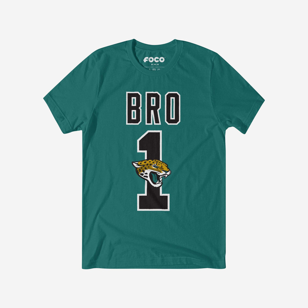 Jacksonville Jaguars Number 1 Bro T-Shirt FOCO S - FOCO.com