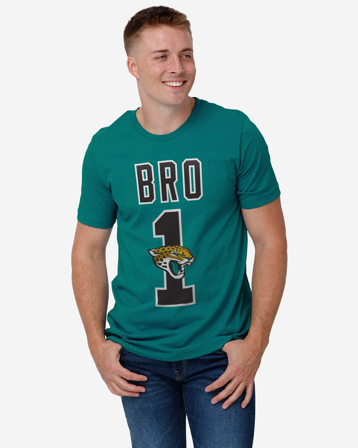 Jacksonville Jaguars Number 1 Bro T-Shirt FOCO - FOCO.com