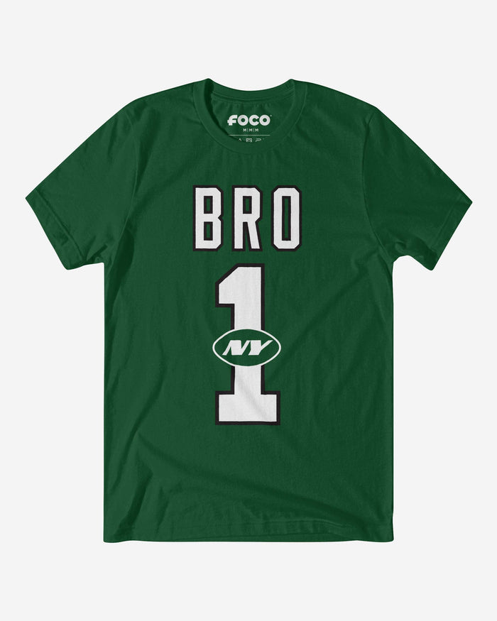 New York Jets Number 1 Bro T-Shirt FOCO S - FOCO.com