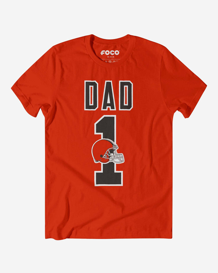 Cleveland Browns Number 1 Dad T-Shirt FOCO S - FOCO.com