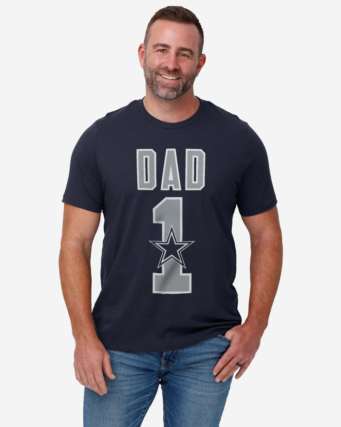 Dallas Cowboys Number 1 Dad T-Shirt FOCO - FOCO.com