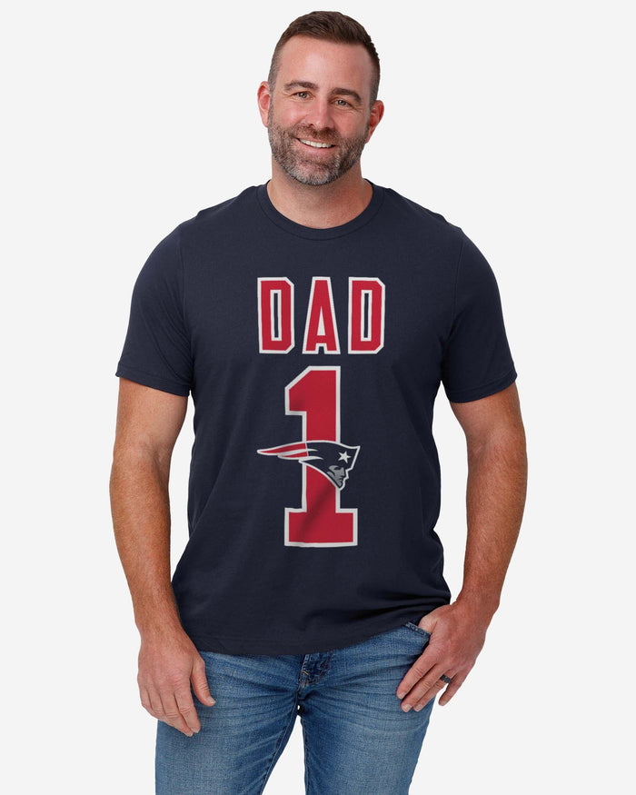 New England Patriots Number 1 Dad T-Shirt FOCO - FOCO.com