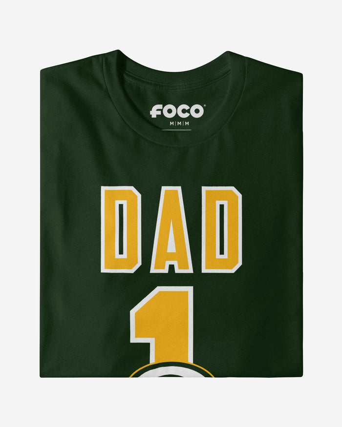 Green Bay Packers Number 1 Dad T-Shirt FOCO - FOCO.com