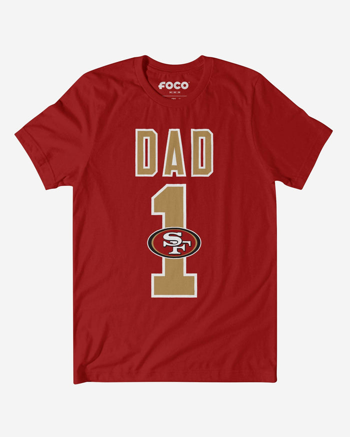 San Francisco 49ers Number 1 Dad T-Shirt FOCO S - FOCO.com