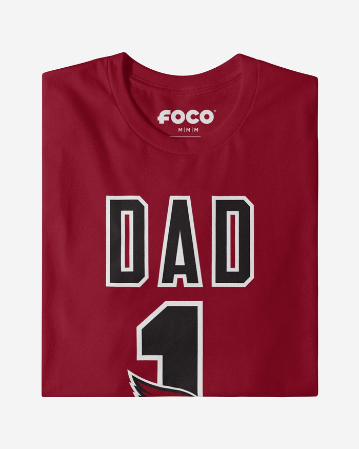 Arizona Cardinals Number 1 Dad T-Shirt FOCO - FOCO.com