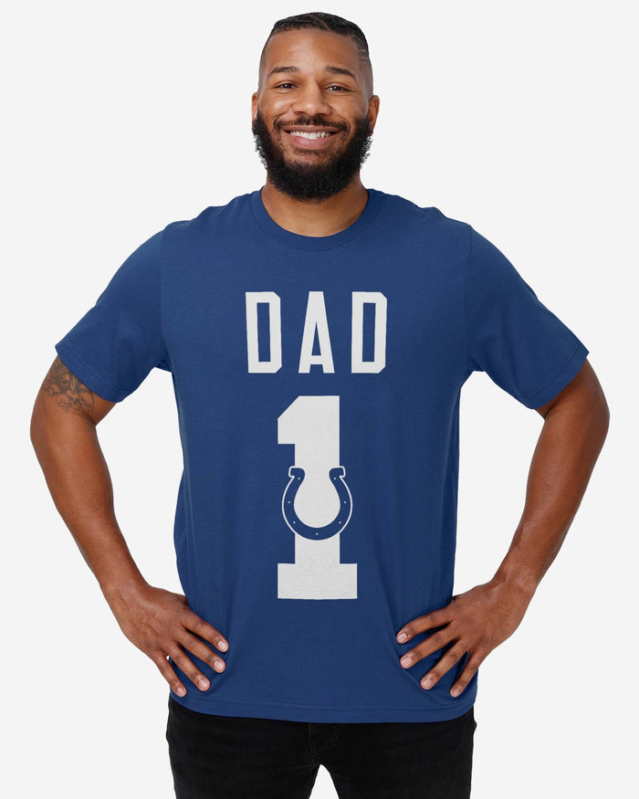 Indianapolis Colts Number 1 Dad T-Shirt FOCO - FOCO.com