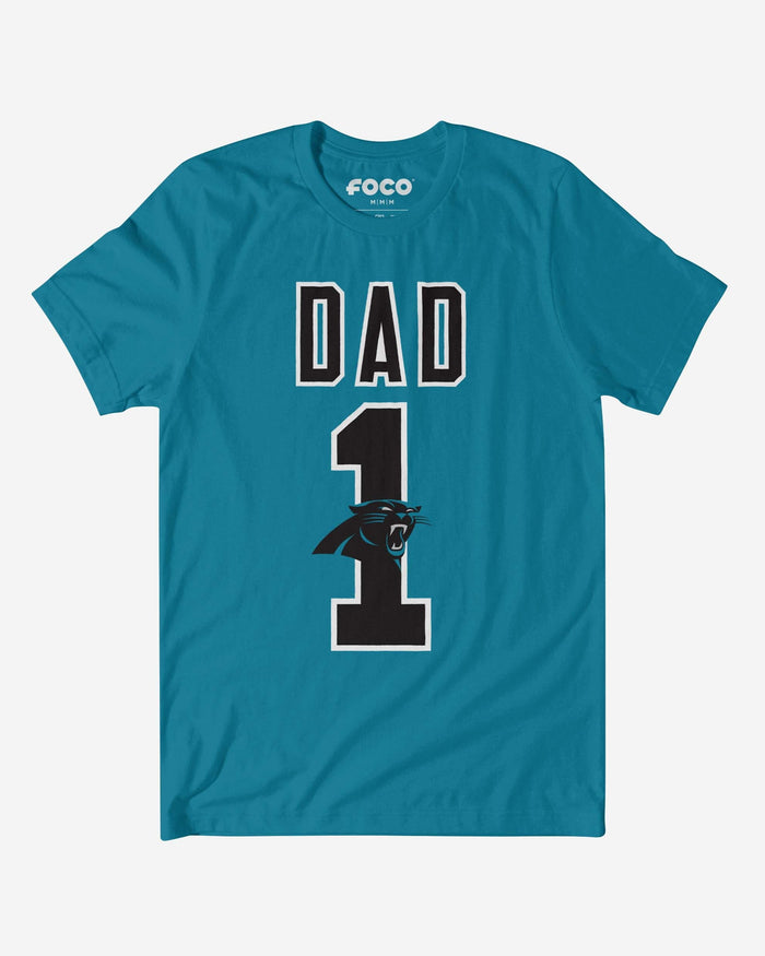 Carolina Panthers Number 1 Dad T-Shirt FOCO S - FOCO.com