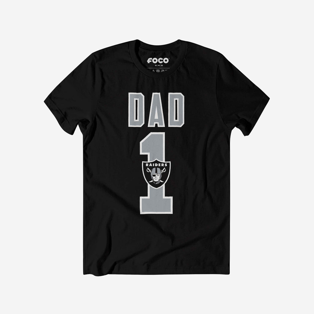 Las Vegas Raiders Number 1 Dad T-Shirt FOCO S - FOCO.com