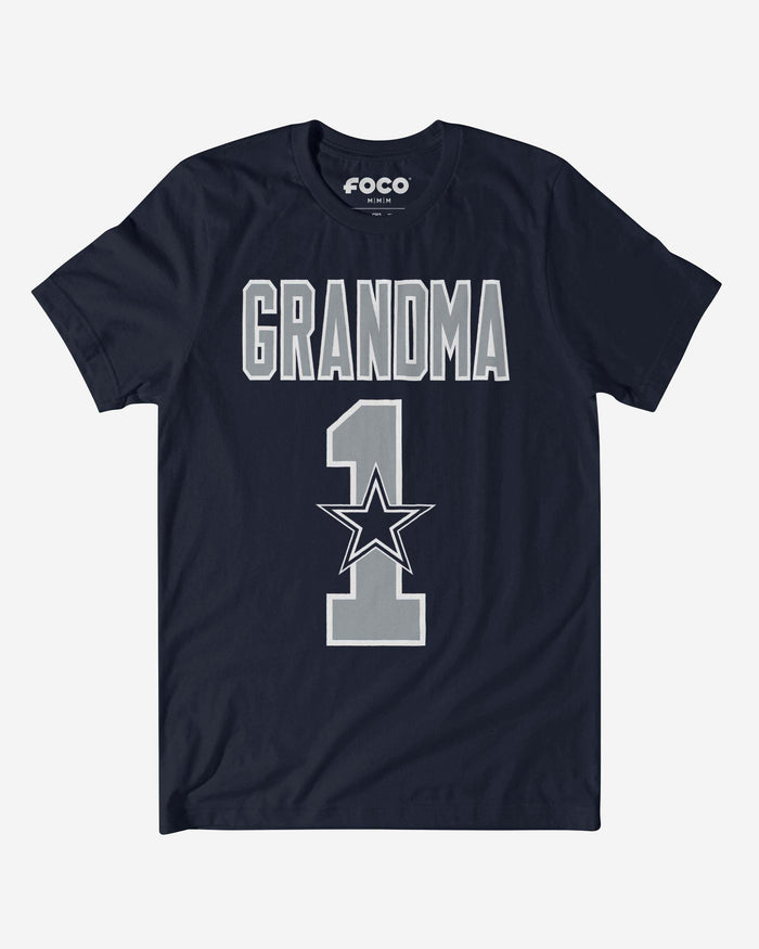 Dallas Cowboys Number 1 Grandma T-Shirt FOCO S - FOCO.com